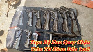 Trọn Bộ Dao Quay Chậu Tròn Từ 30cm Đến 1m2