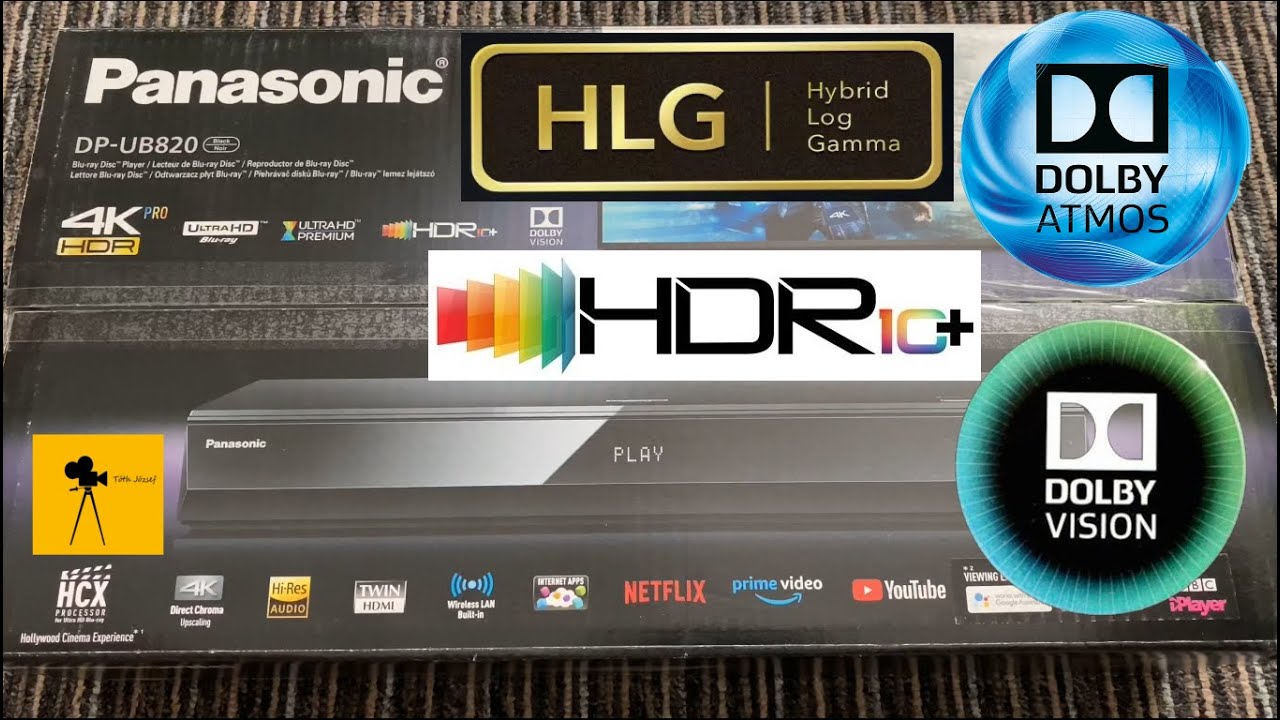 Panasonic 4K Streaming Blu-ray Player with Dobly Vision 7.1, Ultra