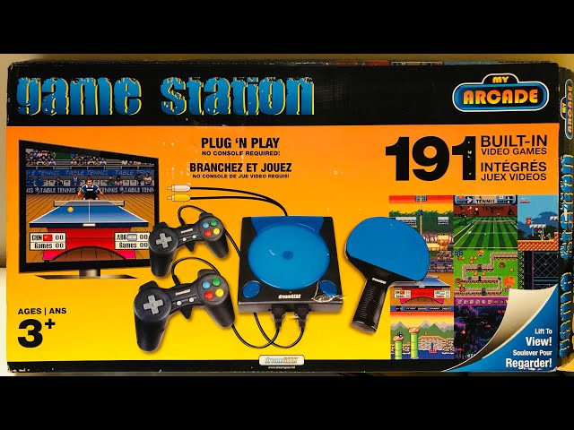 GameStation 46 Parody Video Game System 90's 2000's Knock Off Brand Logo  Parody