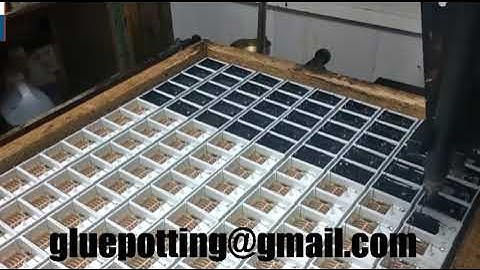 HIGH FREQUENCY TRANSFORMERS, flyback transformer potting with two component epoxy resin filling