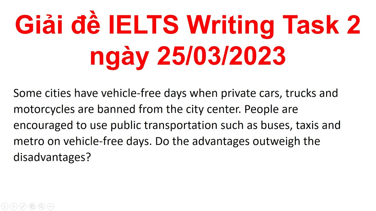Giải đề IELTS Writing Task 2 ngày 25/03/2023
