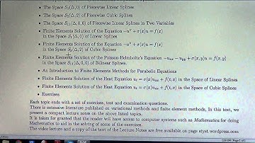 Finite Elemets Methods