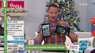 Amazon Fire HD 8" 16GB Tablet 2pack with Custom Case Vou...