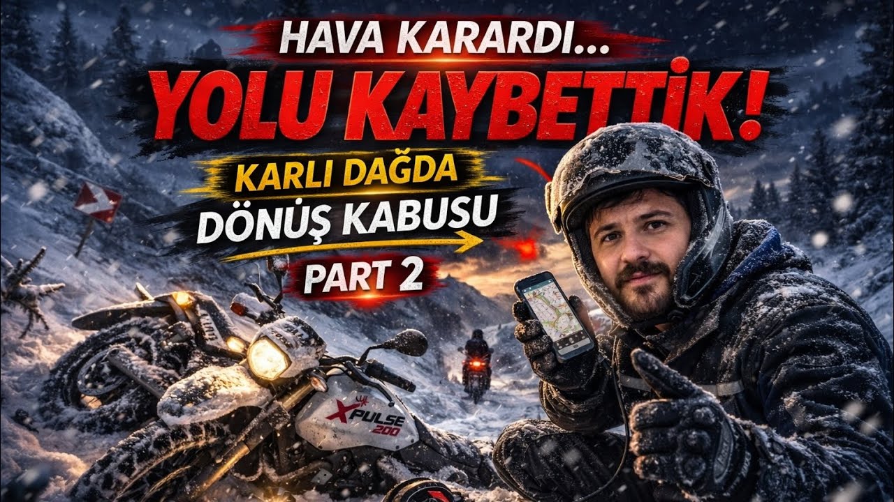 XPulse 200 4V ile Karlı Dağa Tırmandık! Başımıza Gelmeyen Kalmadı İnişte Gece Çöktü😱 | Part 2 