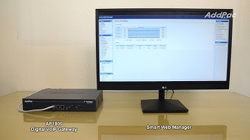 AP1800 Digital VoIP Gateway  Smart Web Port& Call Status Demonstration(디지털 VoIP 게이트웨이 스마트웹 데모)