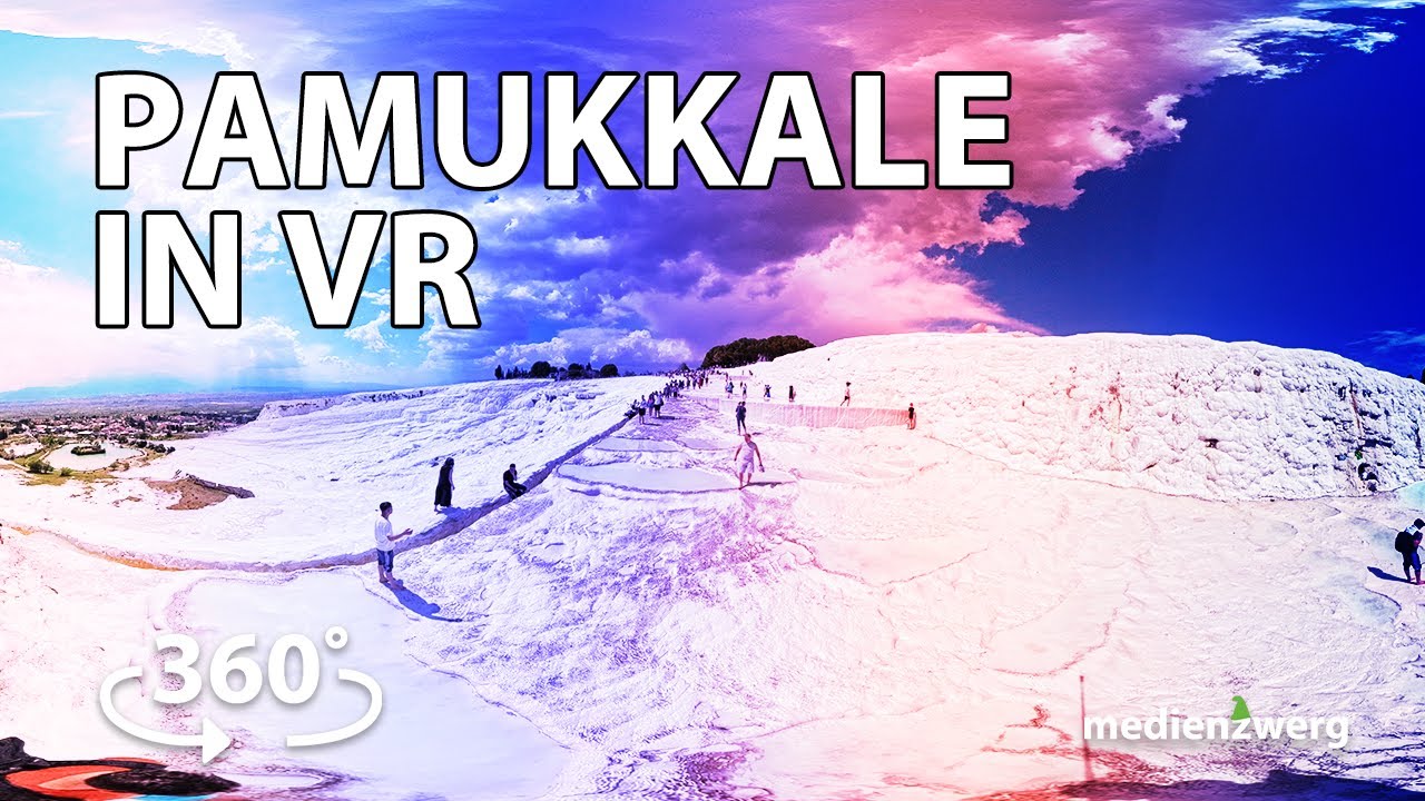 Watch Pamukkale in Turkey in VR I 360° 🇹🇷