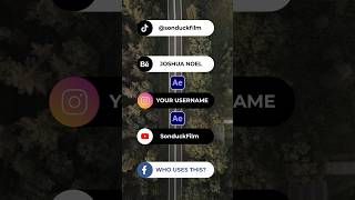 Create Social Media Lower Thirds in After Effects #tutorial
