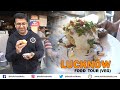 LUCKNOW VEGetarian Food Tour - Malai Paan + BASKET CHAAT + Matar + MAKHAN MALAI + KALI Gajar HALWA