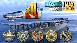 Aircraft Carrier Hōshō: 11 ships destroyed - World of Warships