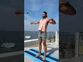 Early morning resistance band workout with a view! #workout #fitness #resistancebands ￼