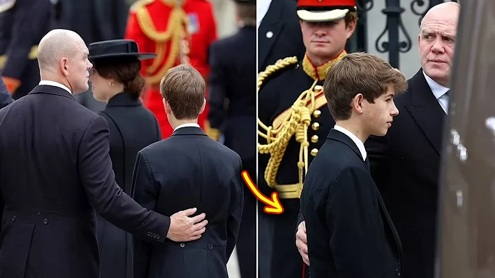 Sweet moment! Mike Tindall comforts cousin James S...