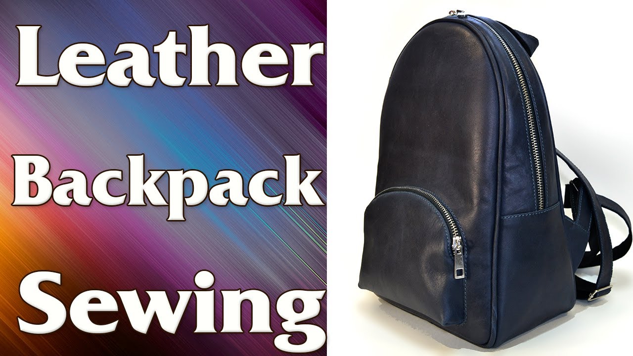 Leather Day Backpack KaVetro Pattern Sewing Tutorial