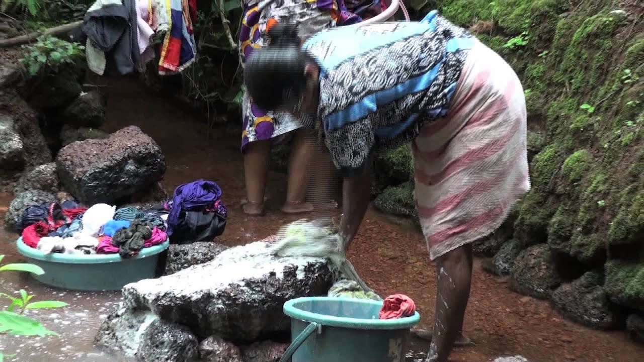 Washing Clothes in the Forest - In GOA  2014