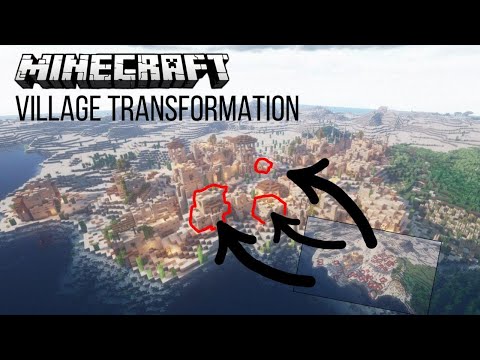 Transformation Of The Desert Village in Minecraft + World Download