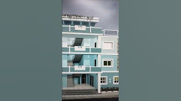 front elevation #shorts #sketchup #vray #exteriordesign