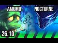AMUMU vs NOCTURNE (JGL) | NA Grandmaster | 26.10