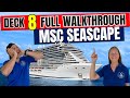 MSC Seascape Public Deck 8 Inside | Tall Man's Cruise Adventures