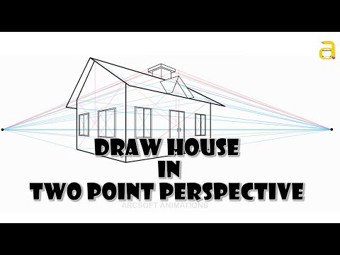 How To Draw A House In Two Point Perspective - Perspective Drawing - Perspective Drawing Tutorial