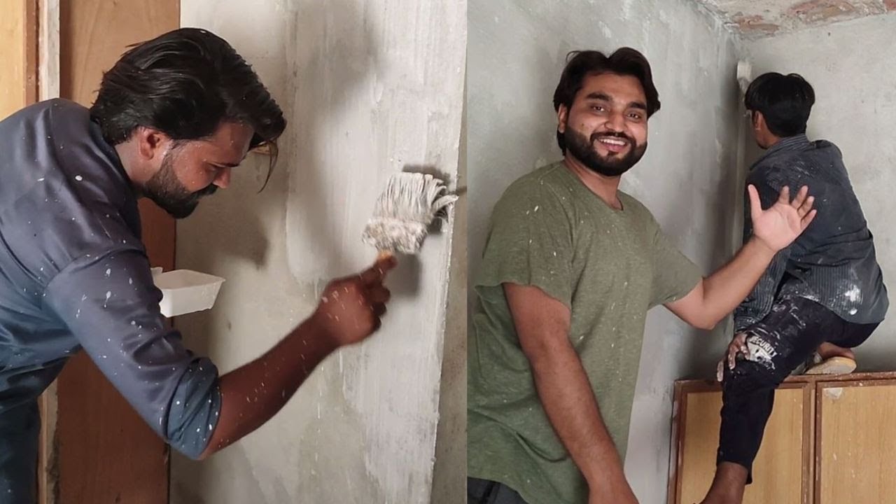 Friend Ky New House Mein Paint Ka Kaam Start Karwa Diya 🏡