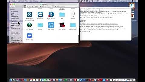 MAC OS X using ssh to connect to a LINUX system using VNC