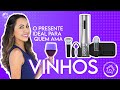 KIT PARA APRECIADORES DE VINHO - ABRIDOR ELÉTRICO, DOSADOR E ROLHA À VÁCUO
