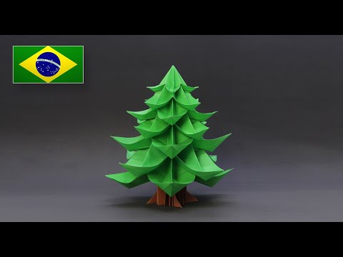 Vídeo: Como Fazer Uma árvore De Origami