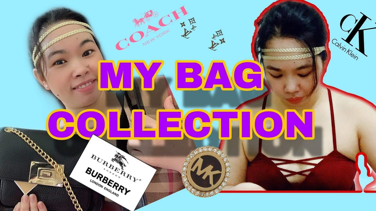 My Bag collection//lv sling bag//coach//burberry//harrods//calvinKlein - YouTube