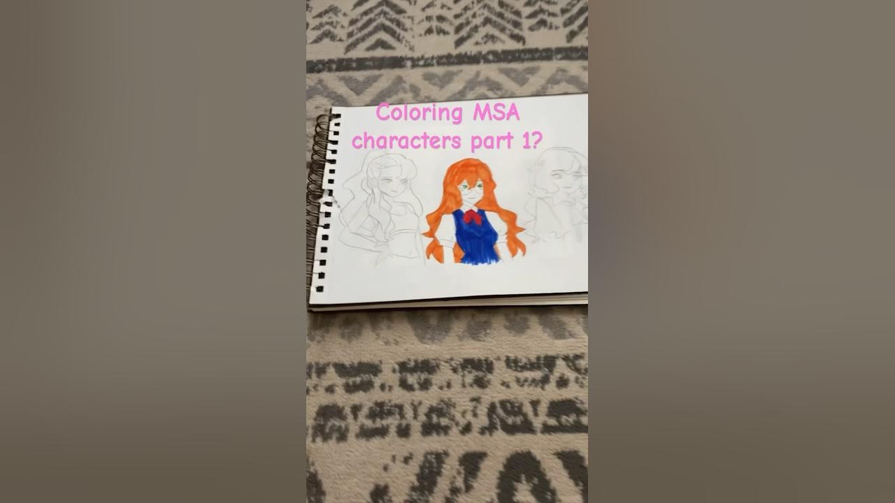 Coloring MSA characters part 1? #drawing #MSA #coloring #shorts #