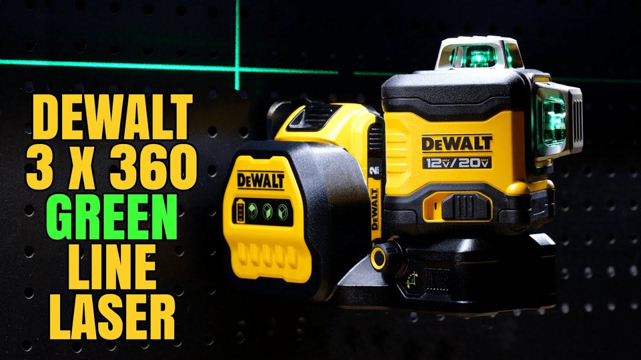 DEWALT 12V 3 X 360 Green Line Laser Level