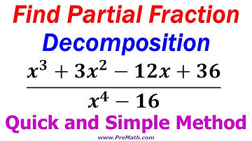 Find the Partial Fraction Decomposition - Quick and Simple Method