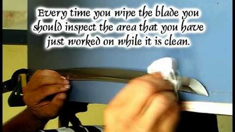 KATANA Sword - How to remove surface rust.