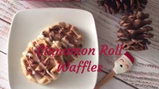 Vegan Cinnamon Roll Waffles