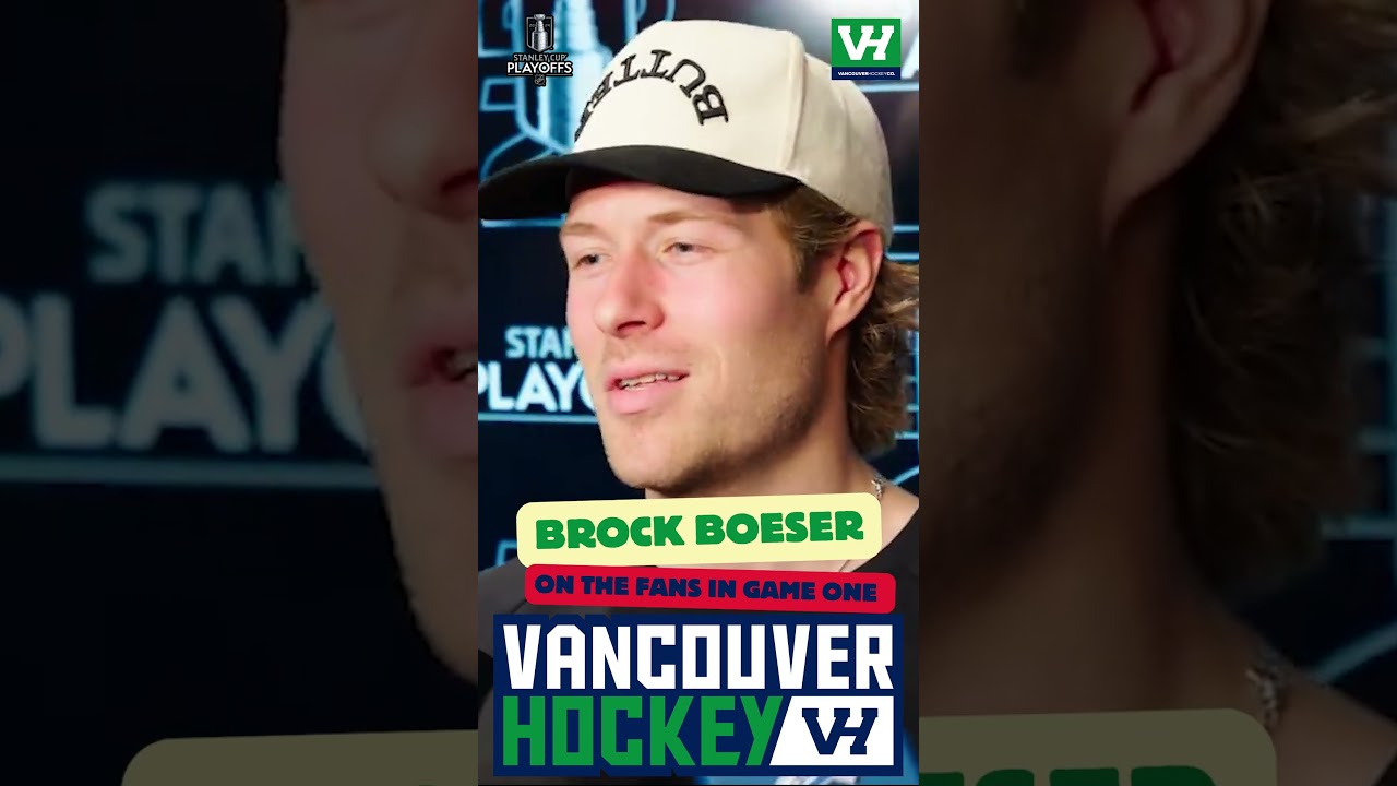 Brock Boeser Loved The Atmosphere At Roger Arena In Game One