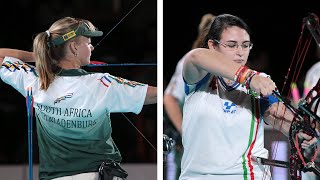 South Africa v Italy – compound women's team bronze | Nimes 2014 World Archery Indoor Championships