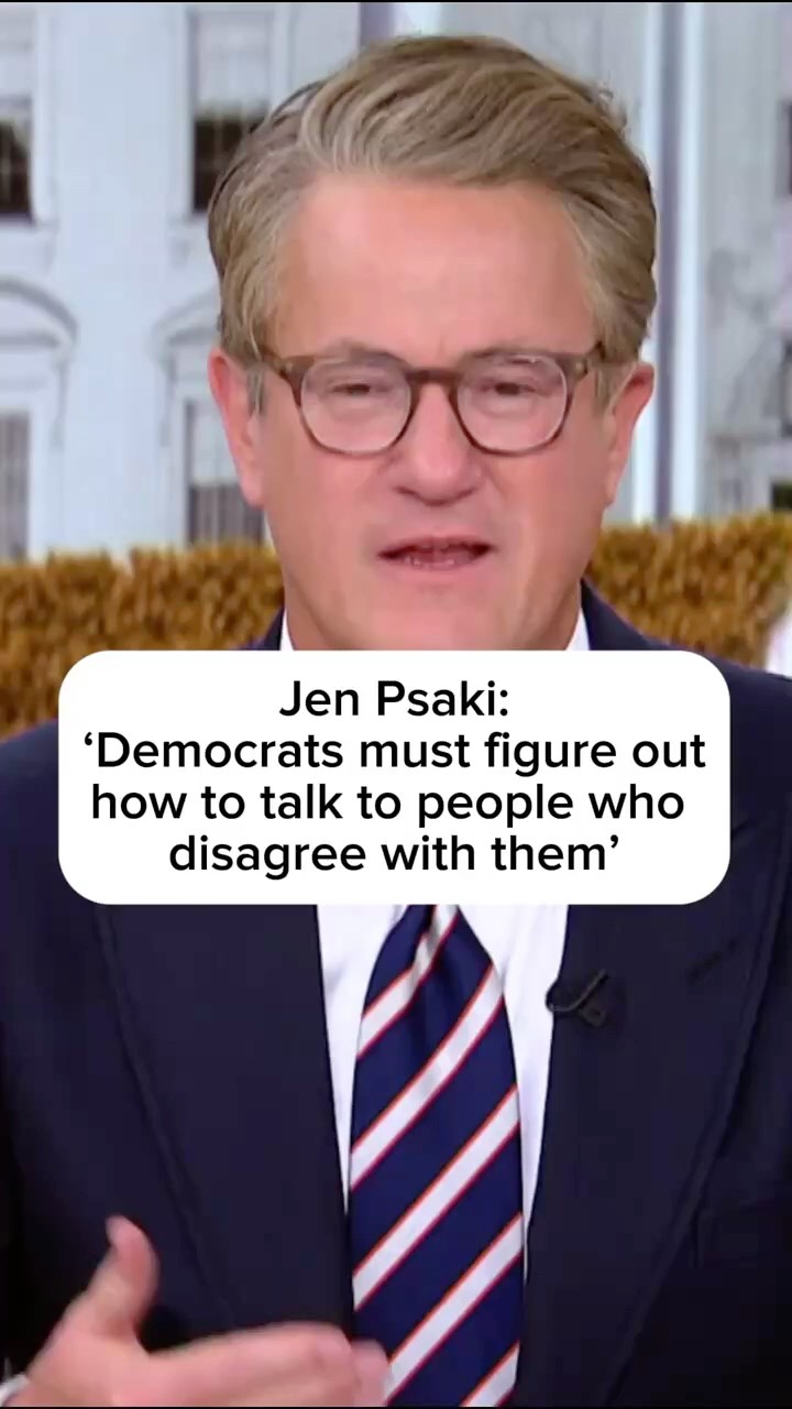 Jen Psaki: 'Democrats must figure out how to talk to people who disagree with them'