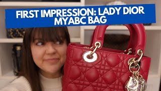FIRST IMPRESSION: LADY DIOR MYABC BAG (small cherry red)
