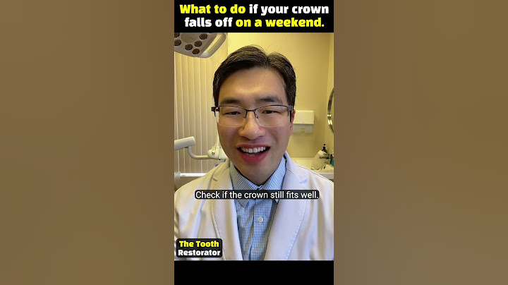 What to do if your front tooth crown falls off #shorts