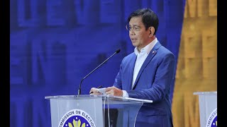 Ping Lacson: Closing Statement at Comelec Presidential Debate | April 3, 2022