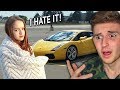 Girl Cries Over Getting The WRONG Color Lamborghini..