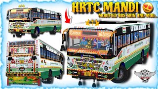 HRTC Mandi Modified Skin bs6😍❤️‍🔥 For Bussid Download Now | Mandi | #bussid #mandi