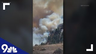 Video shows hikers evacuating area near NCAR fire