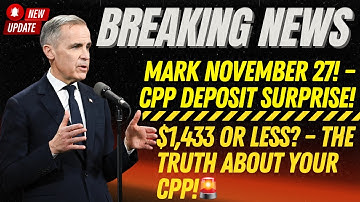 🔥 $1,433 CPP Payment Arriving November 27, 2025 – Find Out How Much You’ll Really Get! 🇨🇦