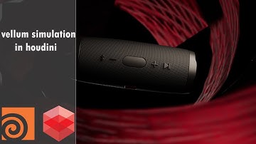 Vellum simulation ! Beginner Houdini Redshift Tutorial