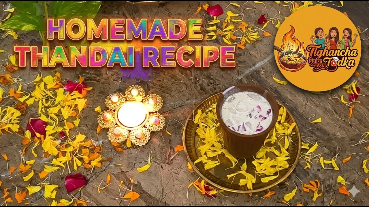 Holi Special | Thandai | Authentic Thandai | Ultimate Holi Special Homemade Thandai Recipe! 🥛| थंडाई