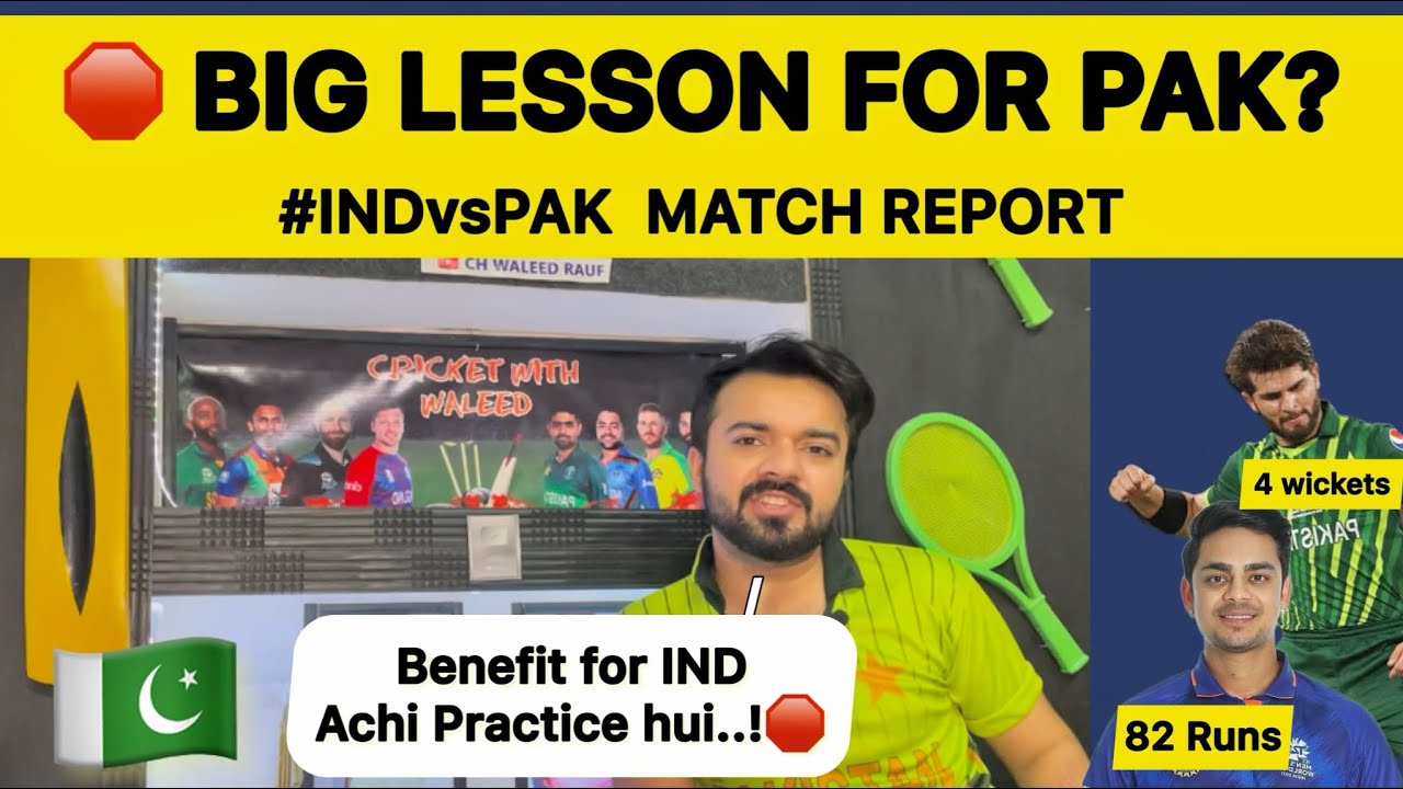 Big Lesson for PAKISTAN 🛑 INDIA vs Pakistan Match Report | Pakistan ...