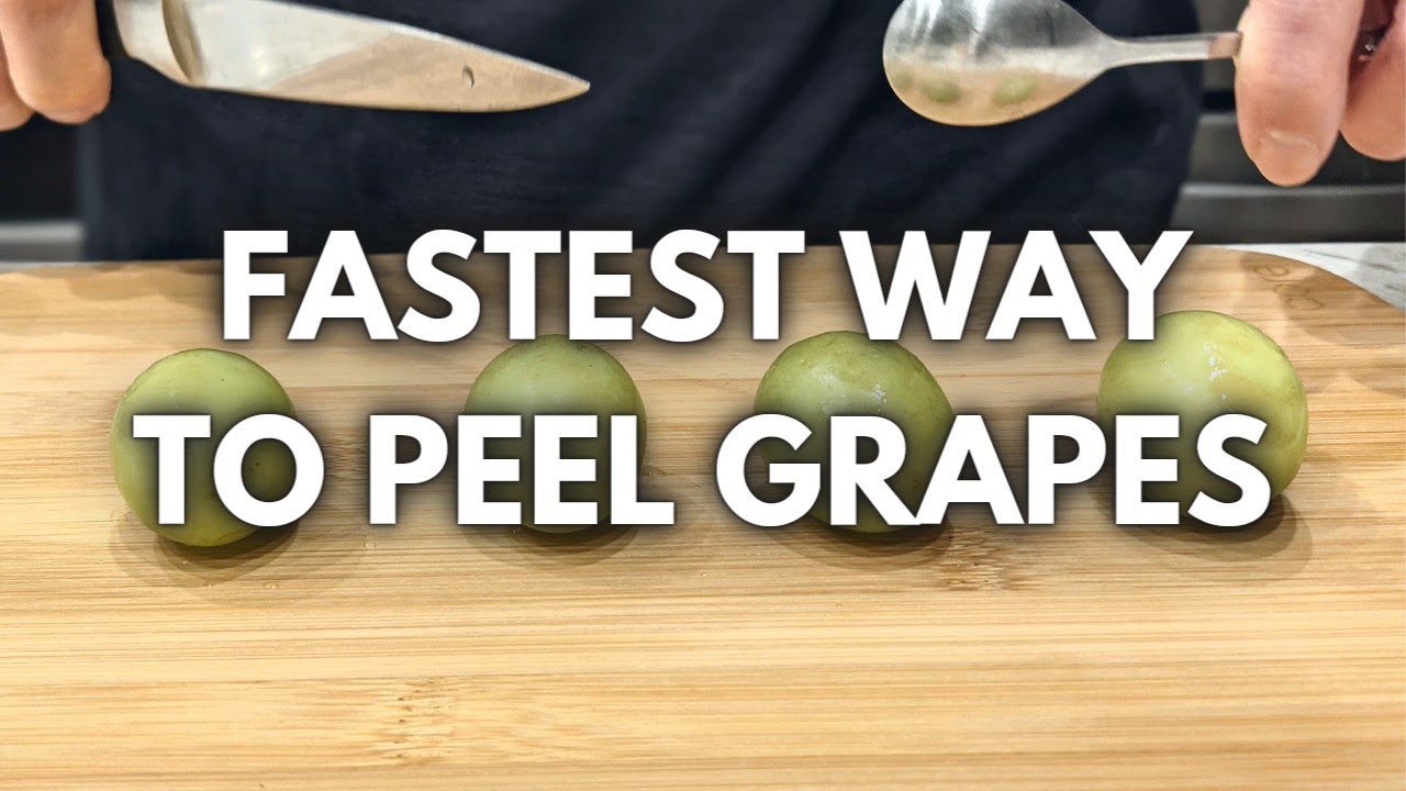How to peel grapes (and cut them for babies or toddlers with strong gag