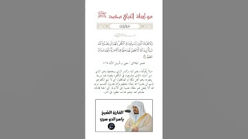 الآية(176) من سورة آل عمران//القارئ الشيخ ياسر الدوسري