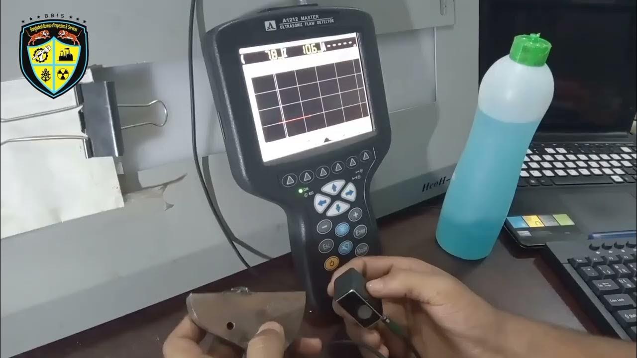 Ultrasonic Testing Angle Beam Calibration in Bangla A1212 Master