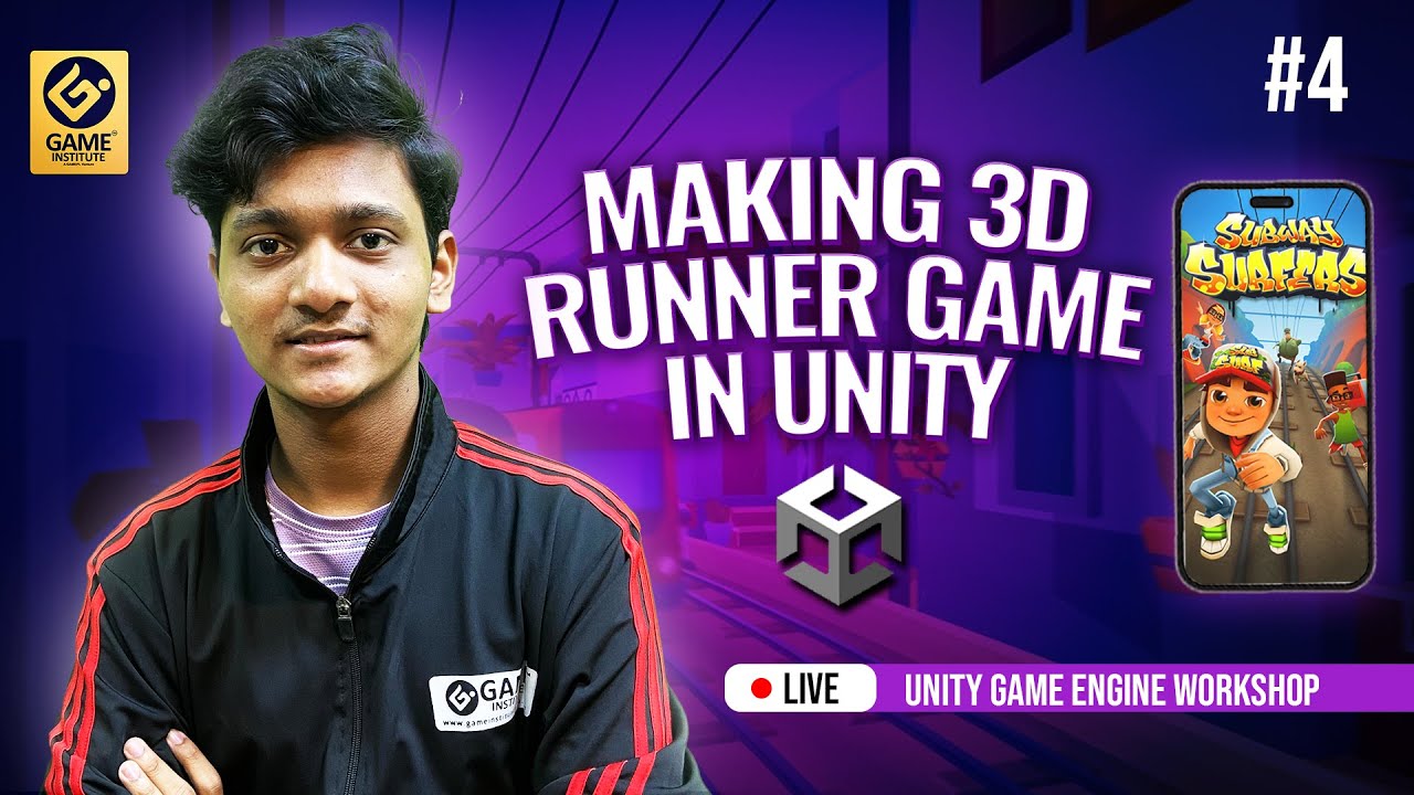 🔴 LIVE: Unity Game Development – Create a 3D Runner Game from Scratch ...