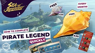 Sea of Conquest: Get 30 Hymm and Echo Conch for FREE by Completing [Pirate Legend] screenshot 1